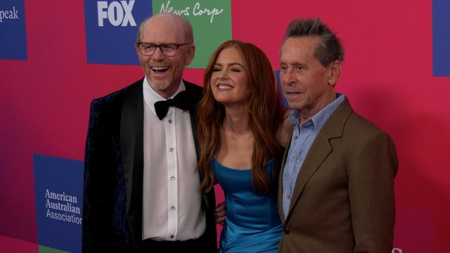 Ron Howard, Isla Fisher, Brian Grazer 2022 G'Day AAA Arts Gala Red Carpet in Los Angeles