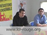 Conférence de presse de la LCR (Besancenot)
