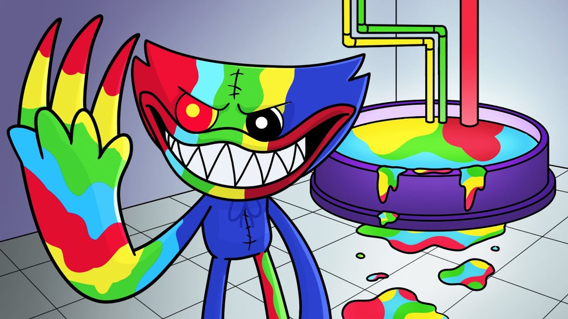 Rainbow friends character drawing(Blue and Pink) - video Dailymotion