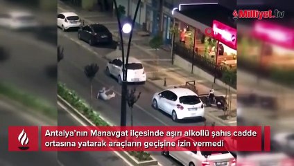 Alkollü şahıs 'pes' dedirtti