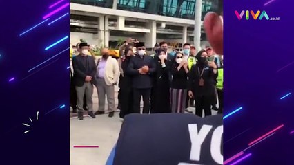 Momen Menteri Kabinet Jokowi Salatkan Eril di Bandara Soetta