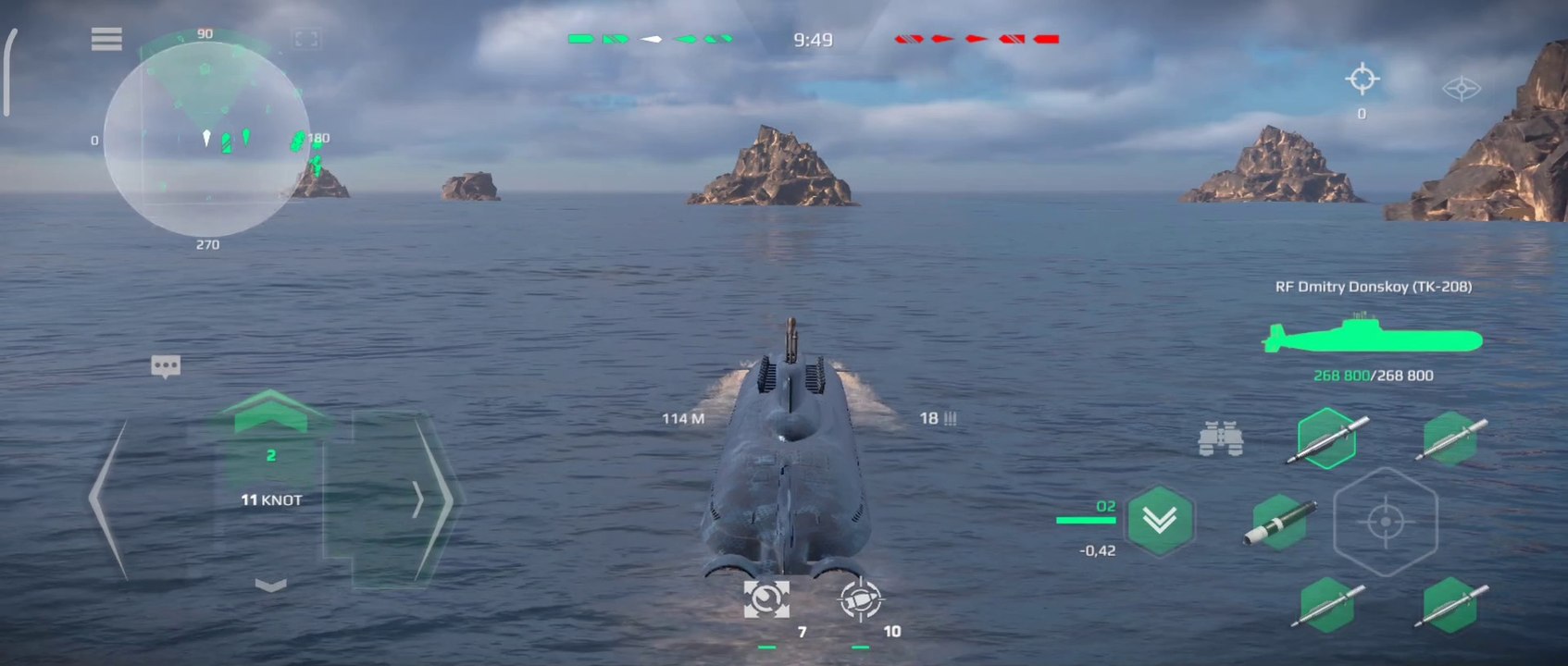 Rf Dmitry Donskoy vs USS Ohio (SSBN-726) Warship Modern
