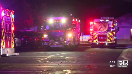 Man stabbed, house on fire in Gilbert