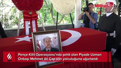 Şehit Uzman Onbaşı Çap son yolculuğuna uğurlandı