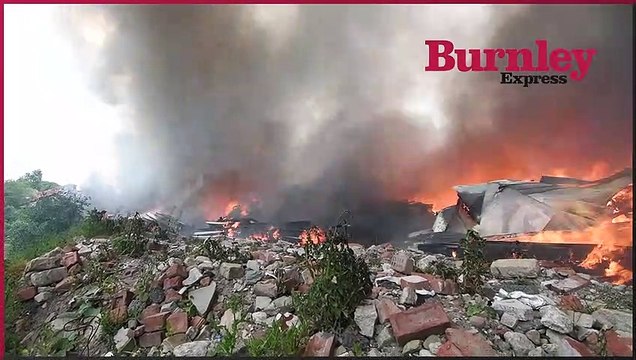 Fire crews called to huge blaze in Burnley