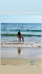 Stromae et son fils à la mer, Instagram
