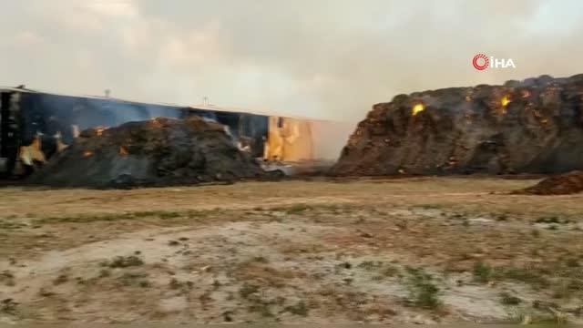 Elektrik üretim tesisinde büyük yangın