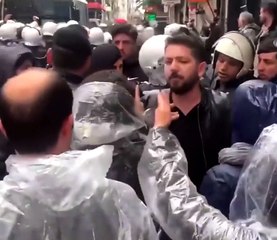 Apo’nun gübresi kılıklı HDP’liden polise yumruk! Kılıçdaroğlu’nun müptezel siyasi terörist kankaları iş başında!