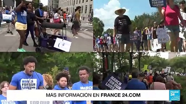 EE. UU.: tras varios tiroteos, miles de personas marcharon por un mayor control de armas