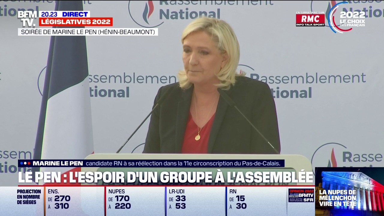 Législatives 2022: Marine Le Pen demande à ses électeurs de "confirmer et amplifier" leur vote au second tour