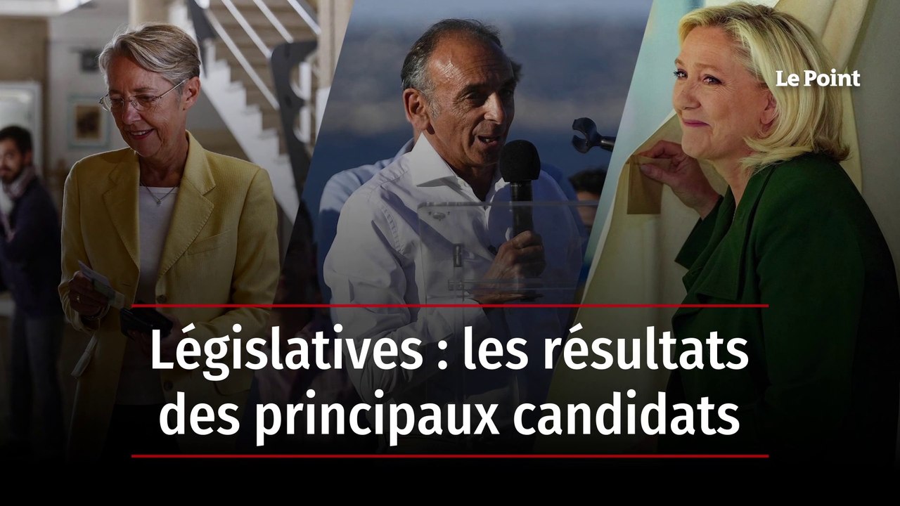 Législatives : résultats des principaux candidats