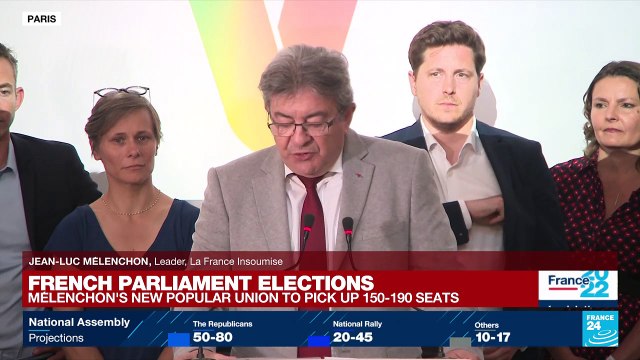 REPLAY - Leftist Mélenchon urges voters to vote massively in the second round