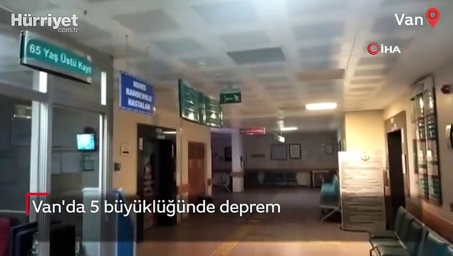 Van'ın Tuşba ilçesinde 5.0 büyüklüğünde deprem