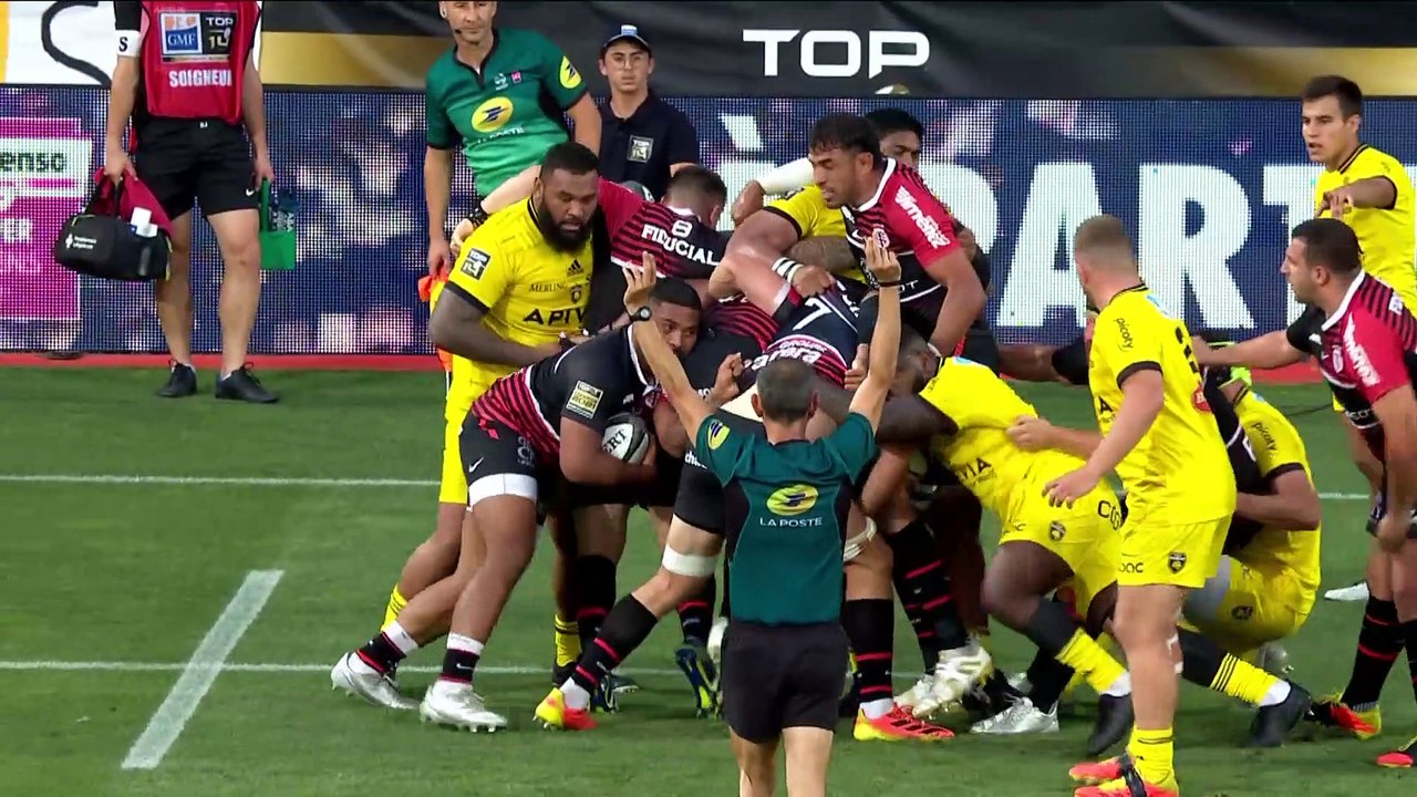 TOP 14 - Essai de Pierre FOUYSSAC (ST) - Stade Toulousain - Stade Rochelais - Barrages - Saison 2021/2022