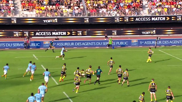 ACCESS MATCH - Essai de Tristan TEDDER (USAP) - Stade Montois - USA Perpignan - Access Match - Saison 2021/2022
