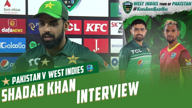 Shadab Khan Interview | Pakistan vs West Indies | 3rd ODI 2022 | PCB | MO2T