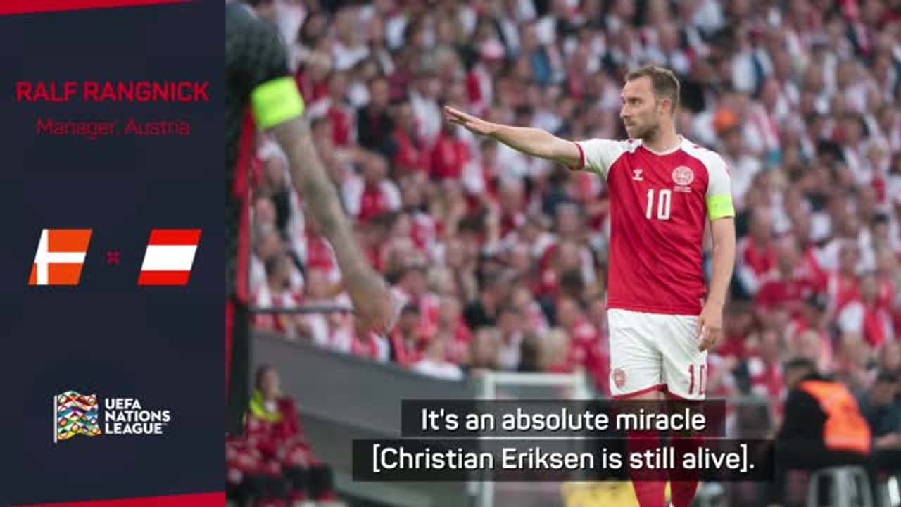 'Miracle' that Eriksen is still alive and playing - Rangnick