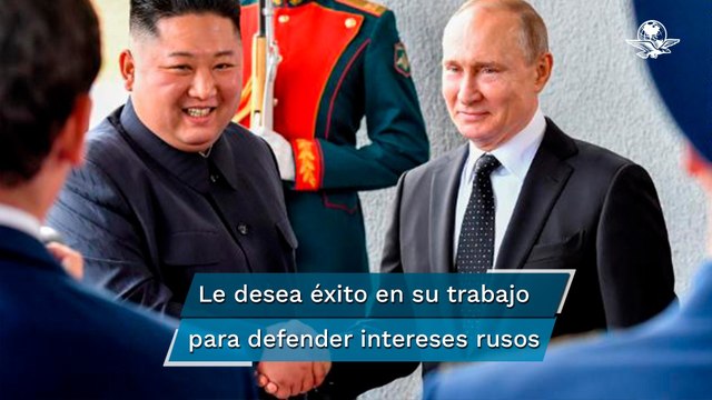 Kim Jong-un expresa pleno apoyo a Vladimir Putin; relaciones seguirán fortaleciéndose , afirma