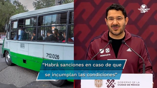 Para que transportistas cumplan medidas tras aumento a tarifa, habrá operativos: Martí Batres