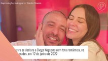 Paolla Oliveira surge em foto romântica com Diogo Nogueira: 'Que todos os dias sejam especiais'