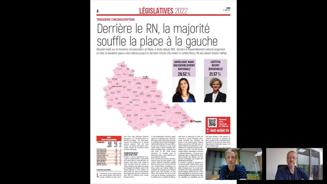 Analyse législatives 2022 : les résultats de la 3e circonscription de l'Aube