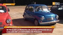 Con la presencia de más de 150 autos, se realizó la muestra de autos antiguos en la cascada de la costanera de Posadas