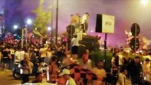 Festa dei tifosi del Palermo per le strade del centro città