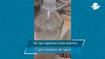 Tik Toker crea ingenioso invento para hacer frente a escasez de agua en Monterrey