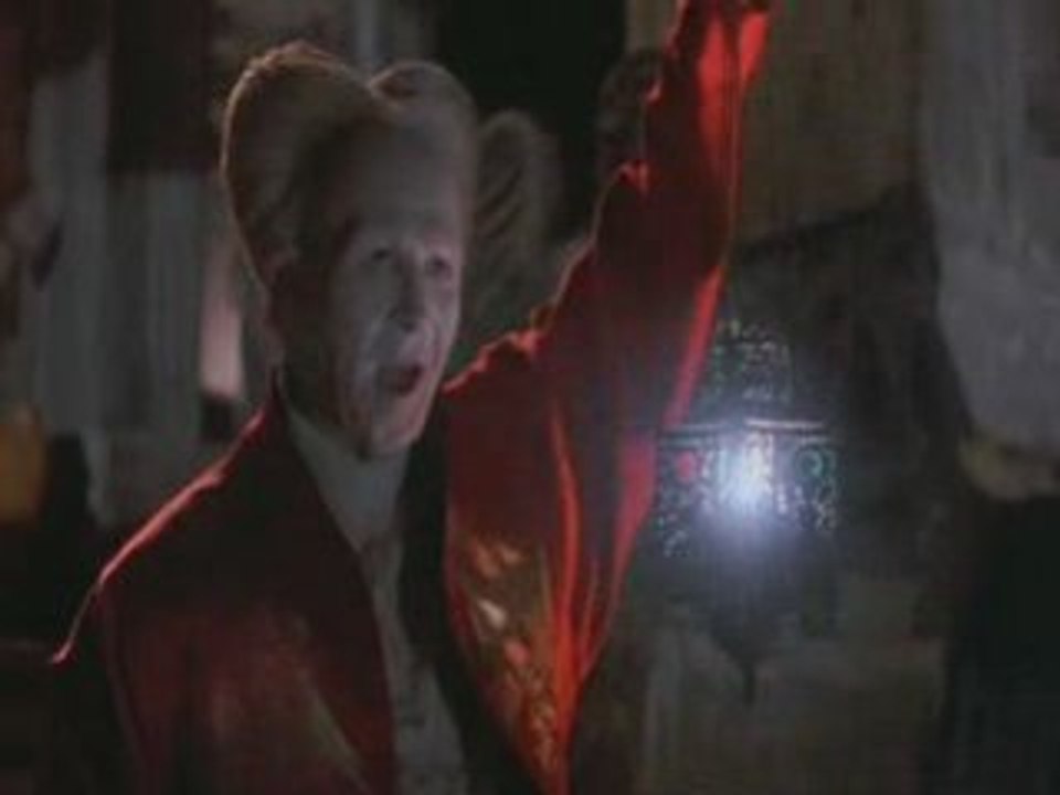 Arrivée au château de Dracula.