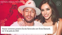 Neymar surge em fotos inéditas ao lado de Bruna Biancardi em 1º Dia dos Namorados do casal