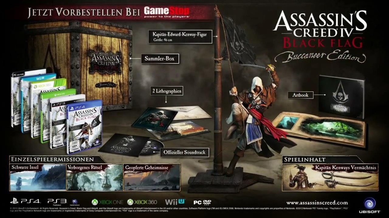 Assassin's Creed 4: Black Flag - Trailer zur Buccaneer-Edition