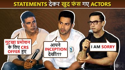 Actors TROLLED BRUTALLY For Their Own Statements | Akshay's Gutkha Ad, Varun's Inception Comment