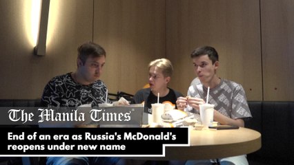 End of an era as Russia's McDonald's reopens under new name