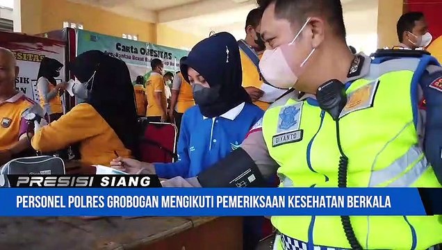 Personel Polres Grobogan Mengikuti Pemeriksaan Kesehatan Berkala