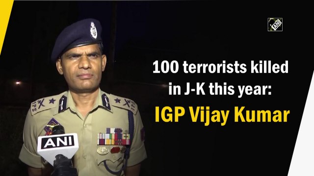 100 terrorists killed in J-K this year: IGP Kashmir Vijay Kumar