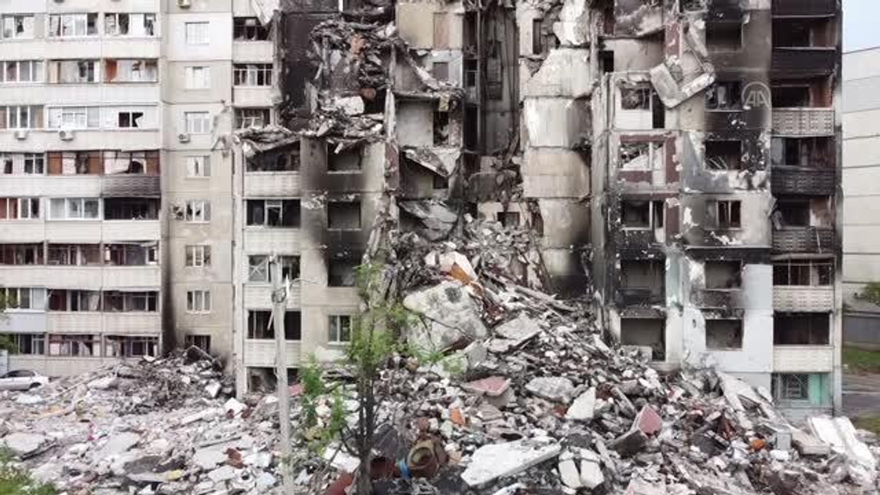 (DRONE) HARKİV - Rusya'nın saldırısı altındaki Ukrayna