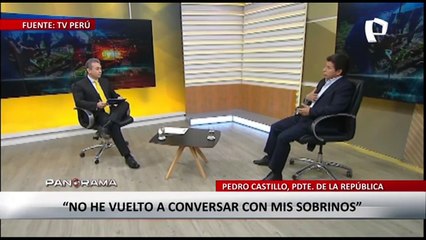 Entrevista al presidente Pedro Castillo: generalidades y victimización