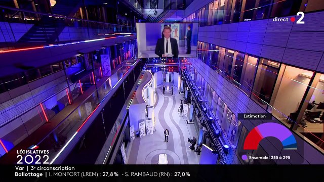 Laurent Delahousse écorchant le nom de l'ancienne ministre des Sports Roxana Maracineanu durant la soirée électorale du premier tour des législatives