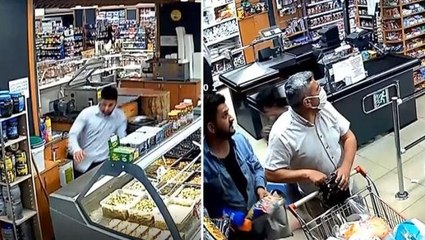 Van'da 5 büyüklüğündeki depreme markette yakalanan vatandaşlar böyle kaçtı