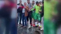 Komşu ilçelerin futbol turnuvasında şok