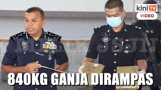 Sindiket dadah tumpas, 840kg ganja bernilai RM2.12 j dirampas