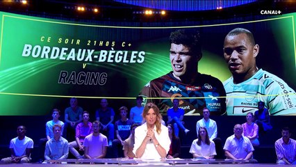 Interview d'un joueur du Top 14 en plein échauffement sur Canal+