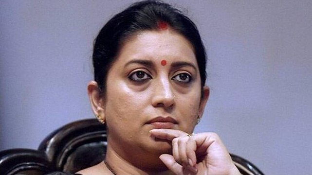 Congress protesting to save Gandhis' money: Smriti Irani on National Herald case