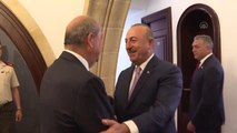 KKTC Cumhurbaşkanı Tatar, Dışişleri Bakanı Çavuşoğlu'nu kabul etti