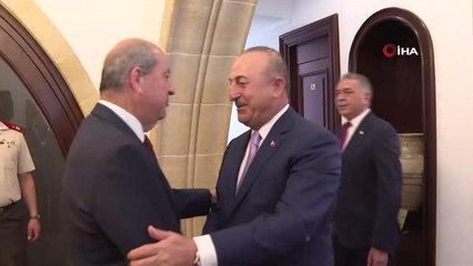 Download Video: Bakan Çavuşoğlu, KKTC Cumhurbaşkanı Tatar ile görüştü