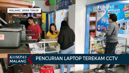 Tak Sampai Satu Menit, Aksi Pencurian Laptop Terekam CCTV