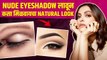 पाच मिनिटांत करा असा Eyeshadow | How to Do Nude Eyeshadow Looks | Eye makeup Tutorial | Lokmat Sakhi