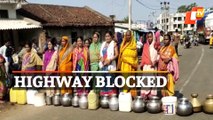 Watch | Angry Women Block NH Protesting Drinking Water Crisis In Kalahandi, Odisha