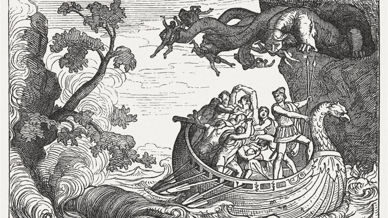 Quel mythe se cache derrière l'expression : tomber de Charybde en Scylla  ?