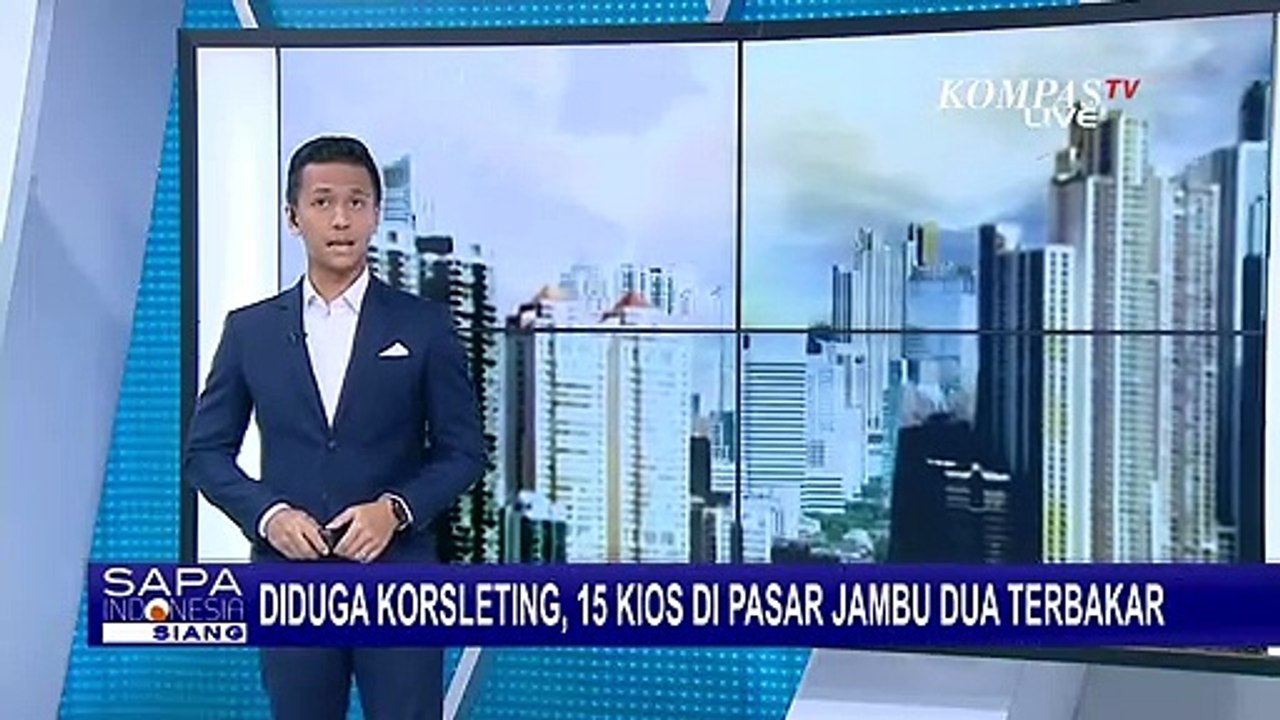 Diduga Korsleting, Kebakaran Landa Belasan Kios di Pasar Jambu Dua Bogor!